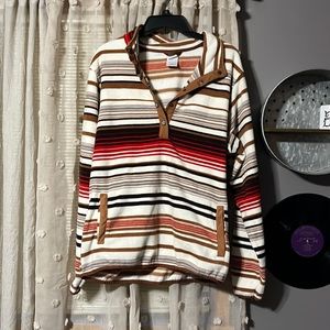 Cinch half button up sweater